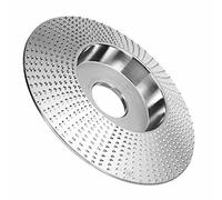 Disque de sculpture sur bois meule à bois en acier disque rotatif ponçage outil de sculpture sur bois meuleuse d'angle multifonctionnelle pour alésage de 16mm(Argent)