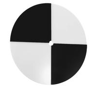 Disque de Secchi en plastique 20 CM noir et blanc | Surface mate anti-reflet, assemblage rapide, verticale stable, pour gestion d’étang et recherche de terrain