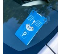 Disque de stationnement avec ventouses, 2 pièces, en Bleu, en Carton, réglable des Deux côtés, parcmètre avec Huit Langues, pour Voiture, Camion, Camping-Car, Parking Disc, disques de stationnement