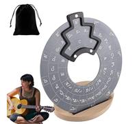 Disque de théorie musicale de la guitare Cercles des quintes, roue d'accords avec support, cercles de quintes précis pour guitaristes, bassistes, pianistes