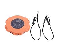 Disque de torsion pour la taille avec corde de traction, planche d’exercice aérobie pour modeler le corps, équipement de fitness d’équilibre à 360 degrés avec cordes de résistance (Orange)