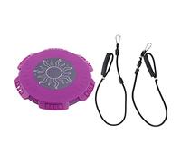 Disque de torsion pour la taille avec corde de traction, planche d’exercice aérobie pour modeler le corps, équipement de fitness d’équilibre à 360 degrés avec cordes de résistance (Violette)