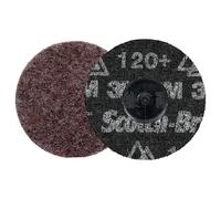 Disque de traitement de surface de précision ultrarésistant Scotch-Brite Roloc, HD-DR, Coarse 120+, TR, 76 mm