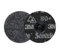 Disque de traitement de surface de précision ultrarésistant Scotch-Brite Roloc, HD-DR, Extra Coarse 80+, TR, 76 mm