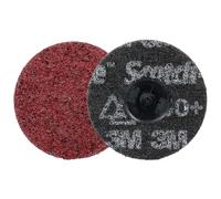 Disque de traitement de surface de précision ultrarésistant Scotch-Brite Roloc, HD-DR, Medium 150+, TR, 76 mm