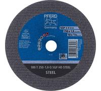 PFERD TOOLS 100 T 250-1,8 Q SGP HD STEEL/32,0 66322132 Disque à tronçonner 250 mm 20 pc(s) Acier de traitement, acier