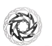Disque de vélo 160 mm pour rotor 6 vis inclus Noir | Optimisé pour les pistes tout-terrain, VTT, descente, pour les terrains accidentés, puissance d'arrêt constante