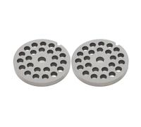 Disque de viande disque en acier inoxydable lame de disque de plaque de remplacement pour broyeur de viande à main 2pcs