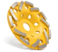 Disque d'ébauche béton professionnel 125 mm - Meule abrasive de coupe diamant 125 pour lisser, rectifier et niveler les surfaces en marbre, granit, ciment et pierre - Idéal pour travaux et rénovations