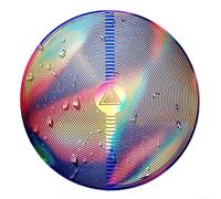 Disque d'énergie pyramidal : outil de méditation double face avec design concentrique à 40 bobines pour équilibrer les chakras, alignement de fréquence à sept couleurs et conscience