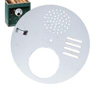 Disque d'entrée pour boîte de ruche - Porte en acier inoxydable de 12,5 cm - Disque de porte pour jardin, cour, pelouse, hiver, reine, élevage, apiculture