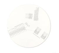 Disque d'étalonnage à tête d'aiguille avec fonction antidérapante et règle de détection de surdistance pour lecteurs de disques vinyles pour un positionnement précis du bras de lecture
