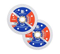 Disque Diamant 105mm- BRSCHNITT Turbo Lame Diamantée à Tronçonner pour béton,Granit, Porcelaine Tuile Céramique Marbre (Lot de 2).