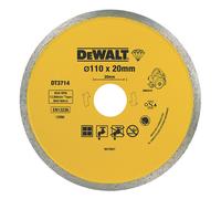 Disque diamant Ø110mmx20mm DEWALT DT3714-QZ pour scie à carrelage portative