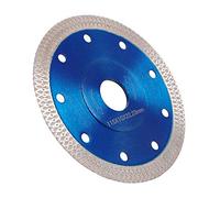 Disque diamant 115 mm fin professionnel coupe à sec et coupe à humide pour grès porcelaine, granit, céramique, quartzite, marbre., bleu