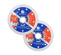 Disque Diamant 115mm- BRSCHNITT Turbo Lame Diamantée à Tronçonner pour béton,Granit, Porcelaine Tuile Céramique Marbre (Lot de 2).