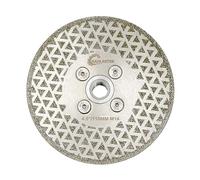 Disque Diamant 115mm Électroplaqué Lame - pour Découpage et Meulage pour Granit Marbre Céramique Carreaux de Porcelaine Quartz M14 Filetage SANLEETEK