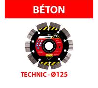 Disque diamant Ø125 Béton TECHNIC TP B SAMEDIA