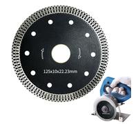 Disque Diamant 125 mm Disque Diamant Carrelage 125 Découpe Ultra Fine pour Carrelage Granit Calcaire Coupe Sec et Humide Acier à Haute Teneur en Carbone Diamètre Intérieur 22.23mm