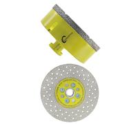 Disque Diamant 125mm et Foret Diamant Carrelage 110mm SANLEETEK