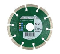HiKOKI 752802 Disque diamant 125 x 22,2 x 7mm, universel fritté