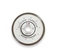 Disque diamant 125mm Ultra Fin - L'Ancien - 1,2 mm - Refroidissement Perforé - Pour Carrelage, Céramique, Marbre, Pierre, Porcelaine - Coupe à Sec ou à Eau - Testé par Artisan