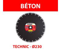 Disque diamant Ø230 Béton TECHNIC DIAM FIRST BV 10 SAMEDIA