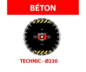 Disque diamant Ø230 Béton TECHNIC TP B SAMEDIA
