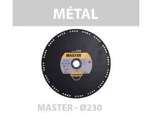 Disque diamant Ø230 Métal MASTER UTM SAMEDIA