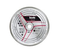 Einhell Disque diamant turbo d'origine 250 x 25,4 mm (accessoires de coupe de pierre, Ø 250 x 25,4 mm, bord diamant turbo de 6 mm, max. 7650 tr/min, pour machines à tronçonner la pierre)