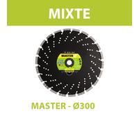 Disque diamant Ø300 Al.25,4 SAS Mixte MASTER TP MIX 102 SAMEDIA