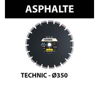 Disque diamant Ø350 Asphalte TECHNIC AS TP 82 SAMEDIA