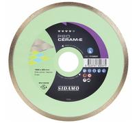Disque diamant - à jante continue - 180 mm - Pro Céram E SIDAMO