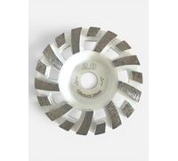 Disque Diamant à Meuler et Poncer, Meule Abrasive Diamantée 125mm x 22,23mm à Double Rangée, pour Poncer Chape, Dalle Béton, Carrelage et Colle Carrelage.