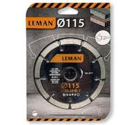 Disque diamant à segments - D. 115 x 2 x 22.23 mm - HT. 7 mm - Béton - LEMAN - 66115 G