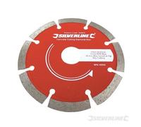 Silverline Tools - Disque diamant segmenté D. 115 x 22,23 x 7 mm pour béton et matériaux - 394979