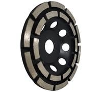 Disque diamant - AIMOONSA - 125 x 22 23 mm - Double rangée alésage 22 3 mm - Acier & diamant résistant - Pour meuleuses d'angle