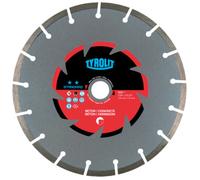 Disque diamant béton pour tronçonnage à sec - sciageportatif diam. 350x3x25,4 STANDARD TYROLIT - 465512