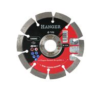 Disque diamant 125 mm pour le béton segment 10 mm - HANGER - 150042