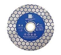 Disque Diamant Carrelage 105mm - BRSCHNITT Double Face Coupe Meulage Lame Scie Diamant pour Porcelaine Céramique Marbre Granit Pierre Artificielle Quartz