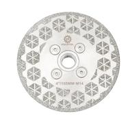 Disque Diamant Carrelage 105mm - FOCSTOL Simple Face Disque à Tronçonner avec M14 Bride Granit Marbre Porcelaine Céramique
