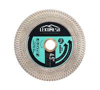 Disque Diamant Carrelage 115x22,23mm LEKOMESH - Lame de Scie Diamant Pour Couper et Meulage Carrelage,Céramique,Marbre,Granit,Pierre Artificielle,Meuleuse D'angle Avec Bord X - Grid