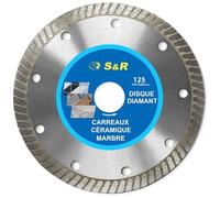 Disque Diamant Carrelage 125 Coupe Céramique Grès Marbre Granit Meuleuse Bosch Dewalt Ryobi Makita Black&Decker DISQUE DE MEULEUSE