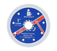 Disque Diamant Carrelage 125mm- BRSCHNITT Disque à Tronçonner Diamante Lame de Scie avec X Maille Turbo pour Porcelaine Tuile Marbre Céramique Granit.