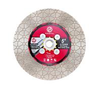 Disque Diamant Carrelage 125mm - FOCSTOL Double Face Coupe Meulage Lame Scie Diamant avec M14 Bride pour Porcelaine Céramique Marbre Granit Pierre Artificielle