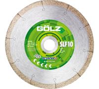 Disque diamant coupe faïence 250 mm alésage 25,4 mm 10 mm segments SLF10 GOLZ - 04973080251