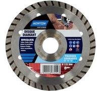 Norton Disque diamant travaux courants pour brique 125 mm segmenté