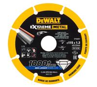 Disque Diamant Extrême Dewalt DT40251 Pour Métal 115Mm X 22.23Mm X 1.3Mm