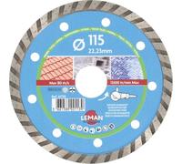 DISQUE DIAMANT JC UNIVERSEL 115X22.23 HT7 Jante continue - 67115 - LEMAN