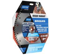Norton Disque diamant courant segmenté pour brique – Diam. 230 mm